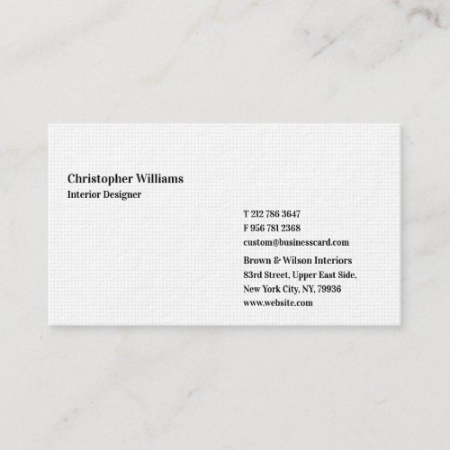 DIY Custom Modern Professional Premium Thick White Business Card