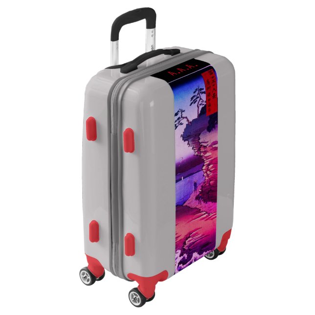 DIY CUSTOM MONOGRAM LUGGAGE W/ JAPANESE ART (Rotated Left)