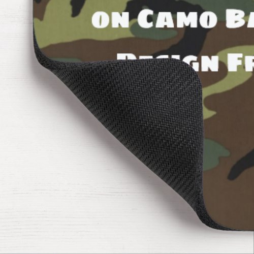 DIY Custom Personalized Camo Design Pattern Mouse Pad