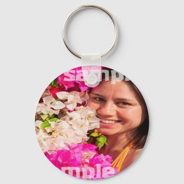 DIY Custom Personalized Photo Keychain (Front)