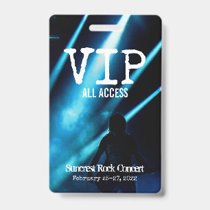 DIY CUSTOM PERSONALIZED VIP ALL ACCESS PASS BADGE