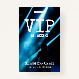 DIY CUSTOM PERSONALIZED VIP ALL ACCESS PASS BADGE