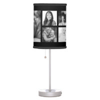 DIY Custom Photo Template with 9 Pictures Table Lamp