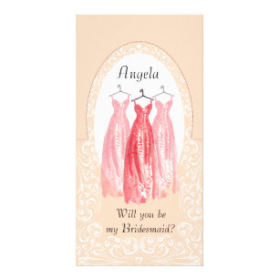 DIY custom pop-up Bridesmaid Card