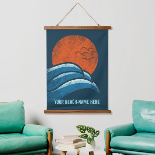DIY Custom Travel Poster Beach Ocean Surfing Theme Hanging Tapestry
