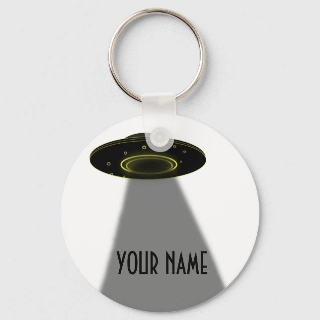 DIY CUSTOM UFO, WRITE YOUR NAME KEYCHAIN (Front)