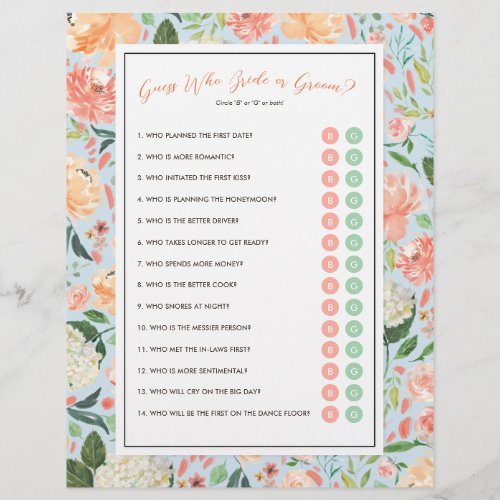 DIY Customize Your Bridal Shower Game with Photo