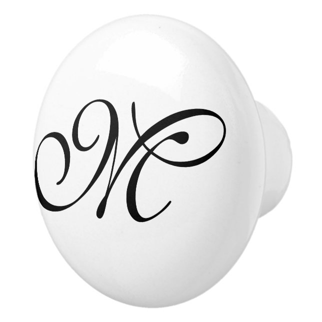 DIY - Customize your monogram & ideas Ceramic Knob (Right)