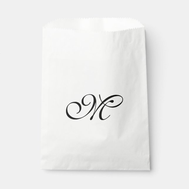 DIY - Customize your monogram, image, & ideas Favor Bag (Front)