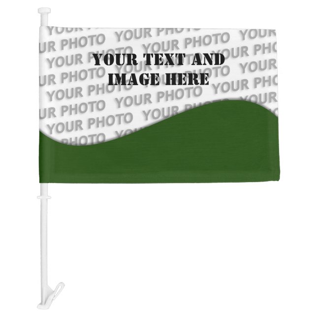 DIY - Customize your monogram, image, text & ideas Car Flag (Front)