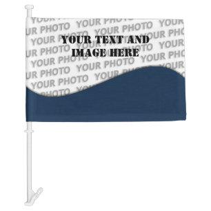DIY - Customize your monogram, image, text & ideas Car Flag