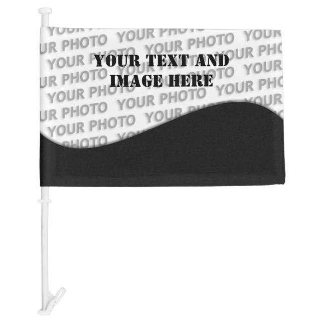 DIY - Customize your monogram, image, text & ideas Car Flag (Front)