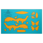 DIY Cut and Sew Koi Dragon Plushie - Orenji Ogon Fabric