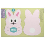 DIY Cute Bunny Stuffed Animal Custom Name Fabric