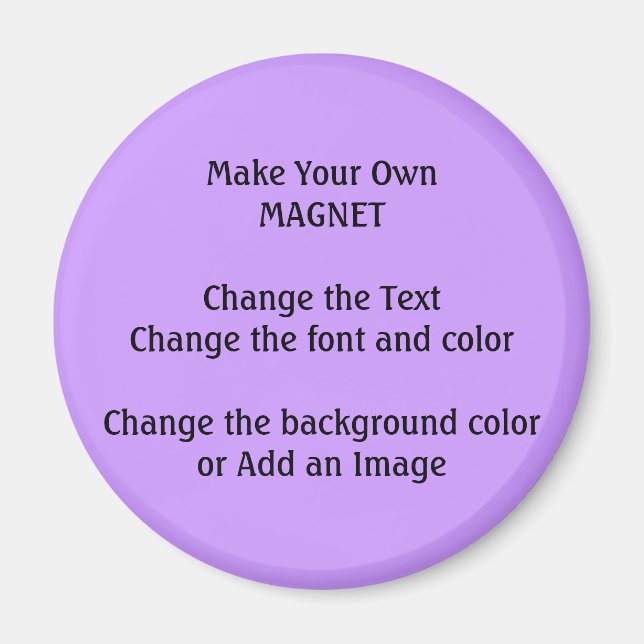 DIY Design and Make Your Own Magnet (Front)
