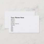 DIY - Design Your Own Business Card (Front/Back)