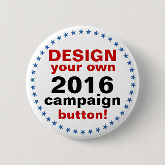 DIY Design Your Own Campaign blue stars Button