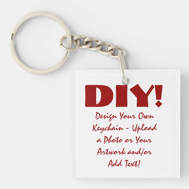 DIY Design Your Own Custom Key Chain (Front)