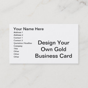 DIY - Design Your Own Eggshell Business Card
