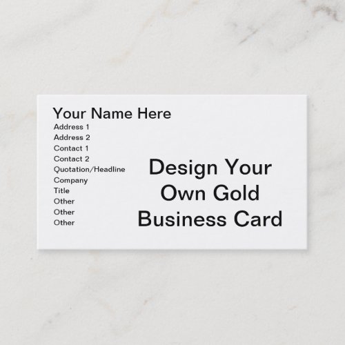 DIY - Design Your Own Eggshell Business Card Template