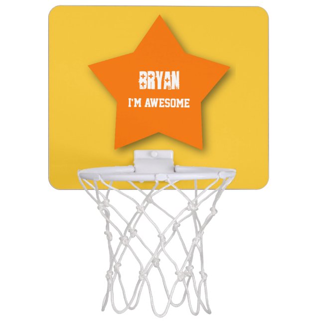 DIY Design Your Own Mini Basketball Hoop V09 STAR (Front)