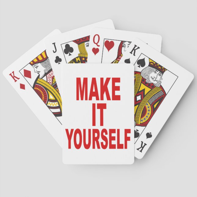 DIY Design Your Own Poker Party Cards (Back)