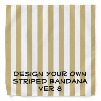 DIY Design Your Own STRIPED Bandana V08