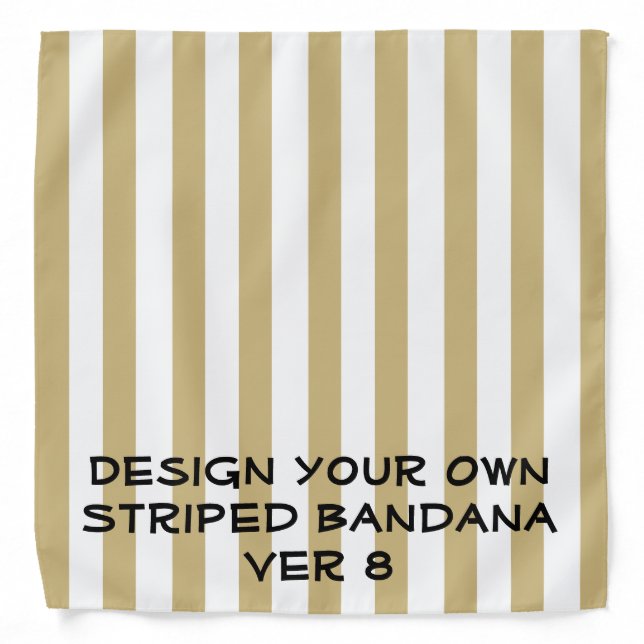 DIY Design Your Own STRIPED Bandana V08 (Front)
