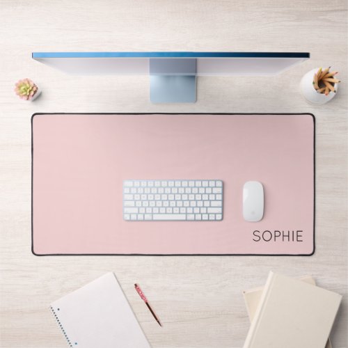 DIY Desk Mat  Custom Color Text Name Monogram