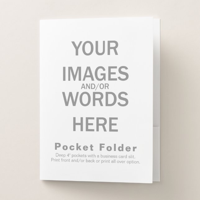 DIY / Do it yourself - Pocket Folder (Front)