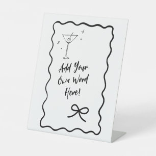 DIY Editable Wavy Border Sign – Add Your Own Text