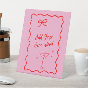 DIY Editable Wavy Border Sign – Add Your Own Text