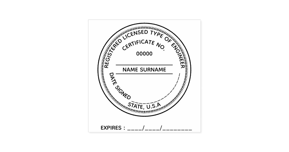 Self-Inking Stamper and Personalized Stamp Design Certificate, Plus A Black Ink Cartridge