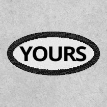 DIY Euro Abbreviation Oval Small Patch