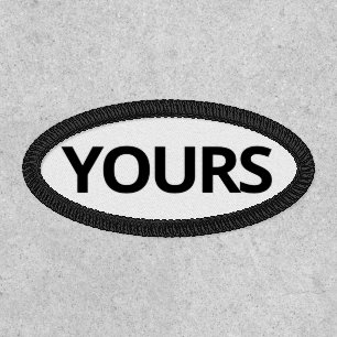 DIY Euro Abbreviation Oval Small Patch