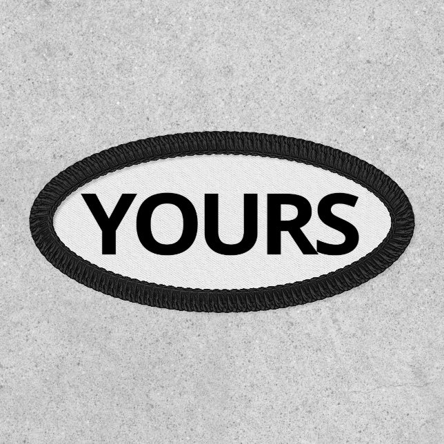 DIY Euro Abbreviation Oval Small Patch (Front)