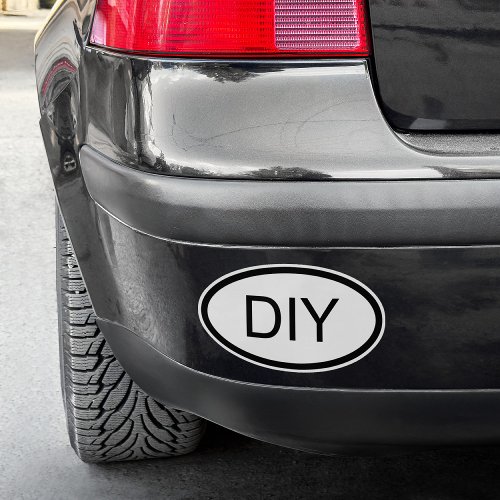 DIY Euro Style Oval Shape Sticker