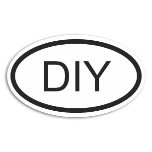 DIY Euro Style Oval Sticker