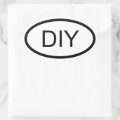 DIY Euro Style Oval Sticker | Zazzle