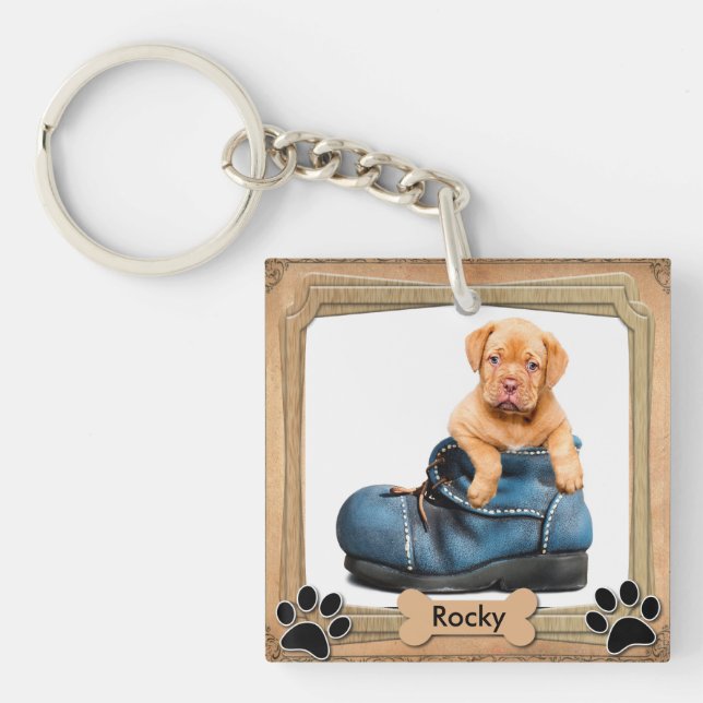 DIY Family Pet Photo Keychain (Front)