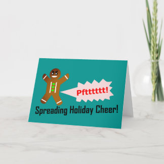 DIY - Farting Gingerbread Man Christmas Card
