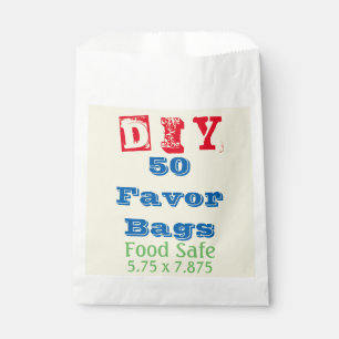DIY - Favor Bags White