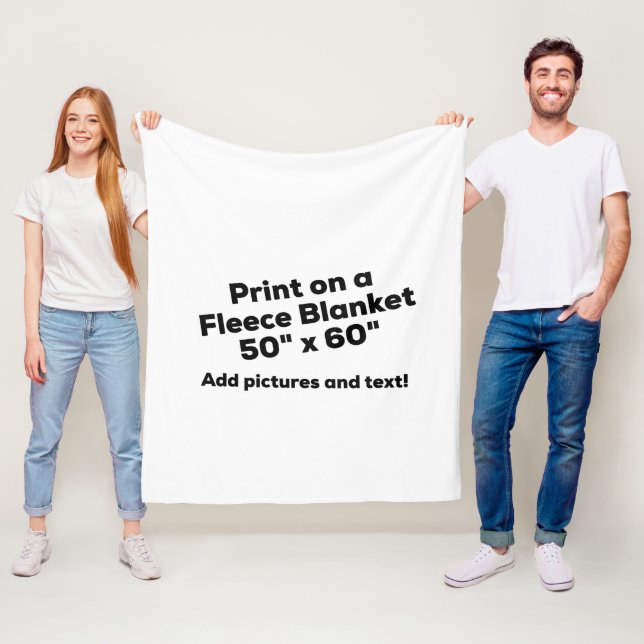 DIY FLEECE BLANKET - Add pics and text! (In Situ)