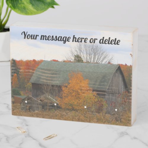DIY Four Place Old Barn Decorative Key Rack Wooden Box Sign