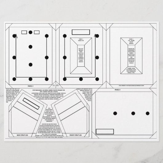 DIY frame pin ornament pattern for 2x3 photo (Front)