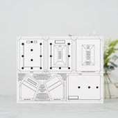 DIY frame pin ornament pattern for 2x3 photo (Standing Front)