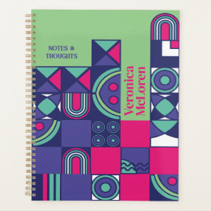 DIY Geometric Planner: Create Your Own Retro Chic Planner