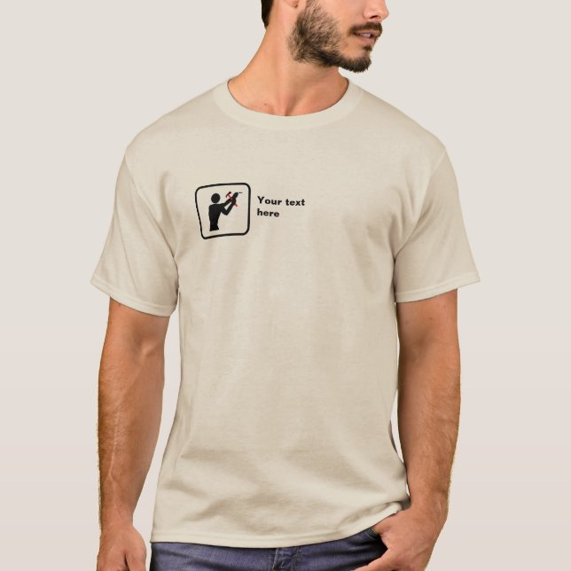 DIY Guy -- Small Logo -- Customizable T-Shirt (Front)