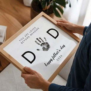 DIY Handprint Dad Father's Day Poster