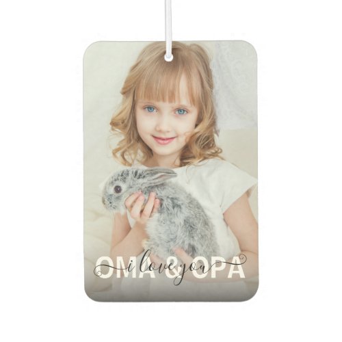 DIY I Love you Opa and Oma Photo Air Freshener